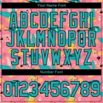 Custom Pink Aqua-Black 3D Pattern Design Summer Holiday Fish Performance T-Shirt - Image 4