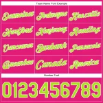 Custom Stitched Hot Pink Neon Green-White 3D Halloween Sports Pullover Sweatshirt Hoodie - Image 4