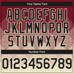 Custom Crimson Black-Cream 3D Gradient Square Shape Authentic Baseball Jersey - Image 5