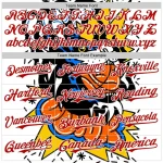 Custom White Red 3D Alexandra Ramirez Basketball Cat Street Art Authentic Baseball Jersey - Image 4