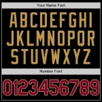 Custom Black Maroon-Old Gold Authentic Throwback Baseball Jersey - Image 5