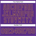 Custom Women's Purple Purple-Gold V-Neck Cropped Baseball Jersey - Image 5