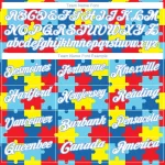 Custom Light Blue White 3D Pattern Design Autism Awareness Puzzle Pieces Performance Golf Polo Shirt - Image 4