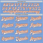 Custom Light Blue White Orange-Black Bomber Full-Snap Varsity Letterman Jacket - Image 6