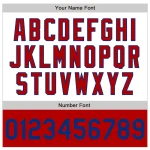 Custom White Royal-Red Bomber Varsity Letterman Two Tone Zipper Jacket - Image 5