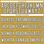 Custom Old Gold White-Black Mesh Authentic Football Jersey - Image 3