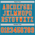 Custom Panther Blue Orange-White Mesh Authentic Football Jersey - Image 4