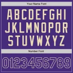 Custom Purple Purple-Cream Authentic Baseball Jersey - Image 5