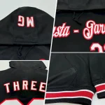 Custom Stitched Purple Black-Old Gold Sports Pullover Sweatshirt Hoodie - Image 2