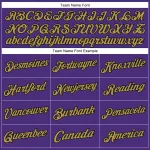 Custom Stitched Purple Black-Old Gold Sports Pullover Sweatshirt Hoodie - Image 4