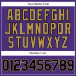 Custom Stitched Purple Black-Old Gold Sports Pullover Sweatshirt Hoodie - Image 5