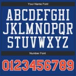 Custom Royal Orange-White Authentic Throwback Basketball Jersey - Image 4