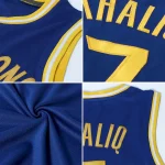 Custom Royal Orange-White Authentic Throwback Basketball Jersey - Image 5