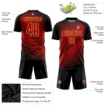 Custom Red Black-Yellow Sublimation Soccer Uniform Jersey - Image 3
