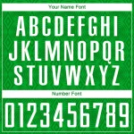 Custom Grass Green White Geometric Shapes Sublimation Soccer Uniform Jersey - Image 5