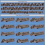 Custom Powder Blue Black-Orange Authentic Two Tone Baseball Jersey - Image 4