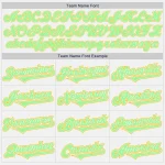 Custom White Pink Pea Green-Gold Authentic Two Tone Baseball Jersey - Image 4