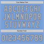 Custom Light Blue Gray-Steel Gray Authentic Two Tone Baseball Jersey - Image 5